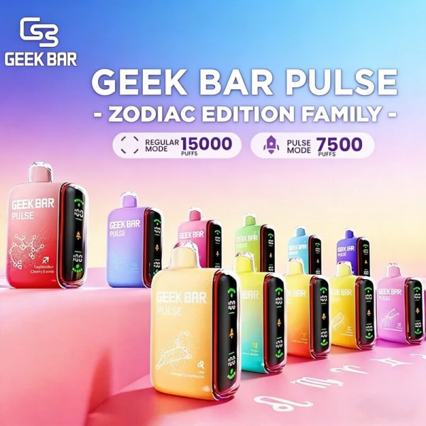 小火箭Geek Bar Pulse 15000口 智慧螢幕顯示  大容量拋棄式電子煙